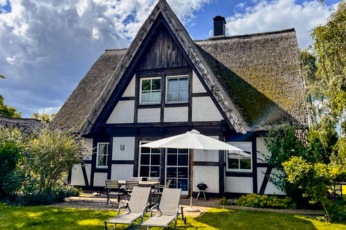 Ferienhaus Flieder - Terrasse und Garten