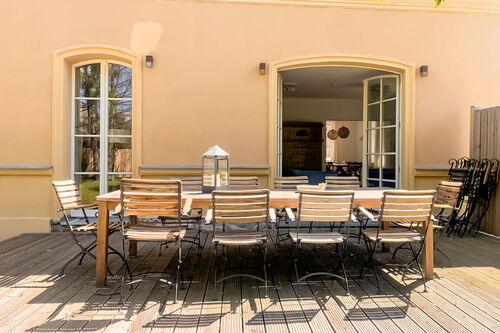 Gutshof Liepe - Ferienwohnung im Erdgeschoss Terrasse