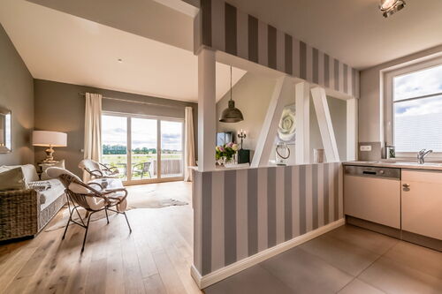 Haus Friesen Appartement 7- Küche/Wohnbereich
