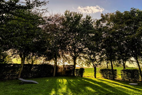 Lerchenhof Reestow Haus Kiebitz mit eingezäuntem Garten