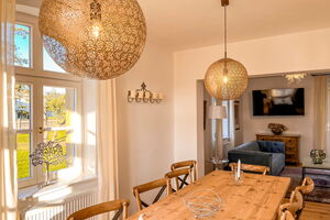 Gutshof Liepe - Ferienwohnung im Erdgeschoss - Esszimmer