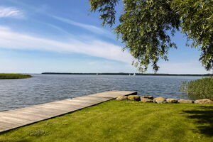 Ferienhaus Peeneblick - Privater Bootssteg/Blick auf den Peenestrom