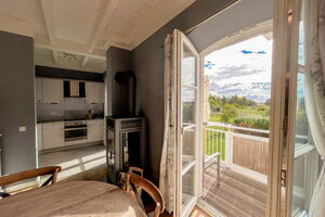 Haus Lerche Appartement 3 -Wohnbereich und Balkon
